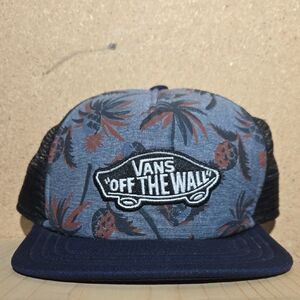 ITEM# 0116 Vans Navy and Black Floral Trucker Hat